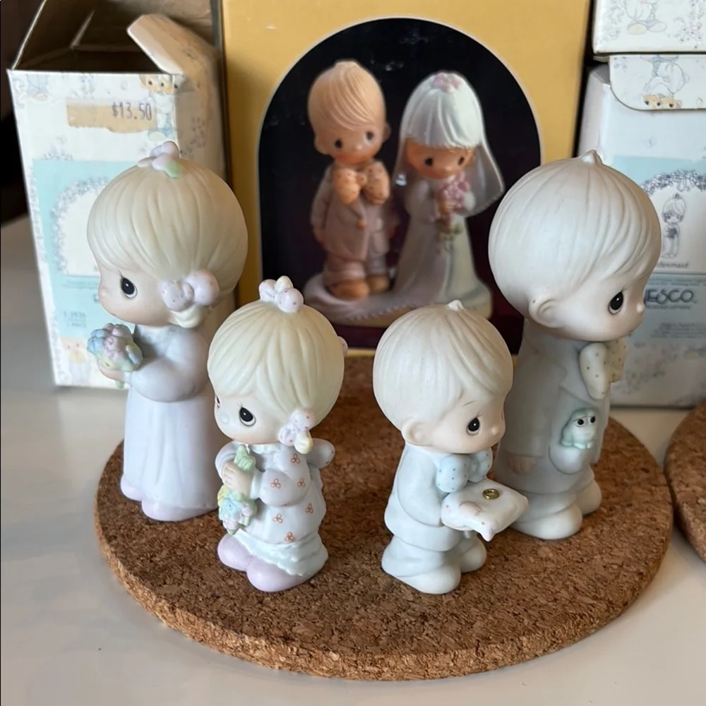 Precious Moments Wedding Collection includes Cake Topper & Wedding Party